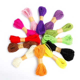 เชือกป่านสี เชือกปอ เชือกกระสอบ เส้นหนา 2 มม. ยาว 5 ม.