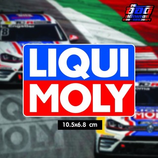 สติกเกอร์ LIQUI MOLY สะท้อนแสง 3M ขนาด10x6.8cmสีสด ชัด กันน้ำ