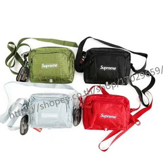 Supreme sling bag 19SS 46th กระเป๋าสลิง shoulder bag กระเป๋าสะพายข้าง ผู้ชาย กระเป๋าสะพาย ของ 100% supreme shoulder bagสลิง