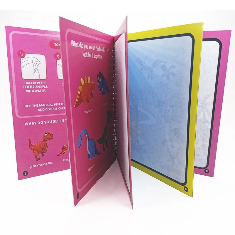 🔥หนังสือระบายสีน้ำวิเศษของเด็ก 34สี กราฟฟิตีรีไซเคิล สมุดระบายสี สามารถใช้เป็นของขวัญได้ Magic Water Book SHB thumbnail 9