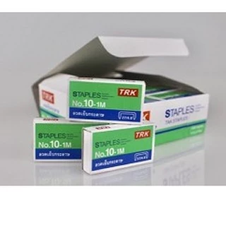 ลูกแม็กเย็บกระดาษ เบอร์10 และเบอร์ 35 [24กล่องเล็ก] [4กล่องเล็ก]ยี่ห้อ TRK คุ้มสุดๆ
