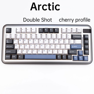 [173keys] Arctic Keycaps /Double shot /Cherry  profile /PBT fabric for mechanical keyboard  GMK