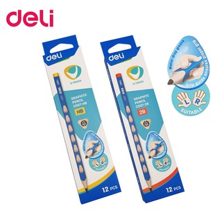 Deli ดินสอไม้ C007 HB/2B (กล่อง 12 แท่ง)