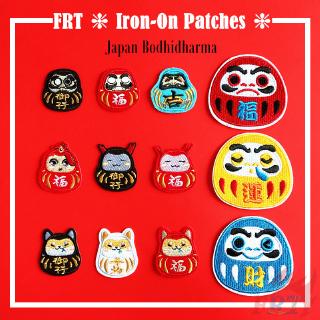 ☸ VSCO：Japan Bodhidharma Iron-on Patch ☸ 1Pc Diy Sew on Iron on Badges Patches