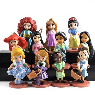 ตุ๊กตา Disney Princess ของเล่นสำหรับเด็ก 11 ชิ้น / ชุด