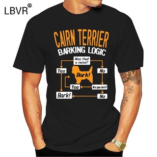 เสื้อยืดแขนสั้น พิมพ์ลาย Cairn Terrier Barking Logic แฟชั่นฤดูร้อน สําหรับผู้ชาย 2022S-5XL