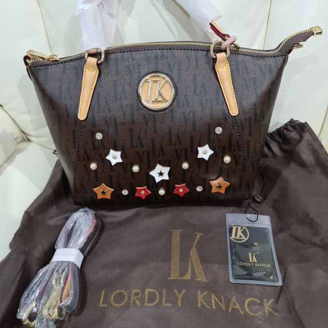 กระเป๋า LK (lordly knack)ทรงปากกว้าง แบรนด์แท้ของฮ่องกง 100%