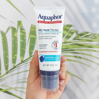 เจลบาล์ม Aquaphor® Healing Ointment Advanced Therapy With Touch-Free Application 85g สำหรับผิวแห้ง มาพร้อมปลายโฟมนุ่ม