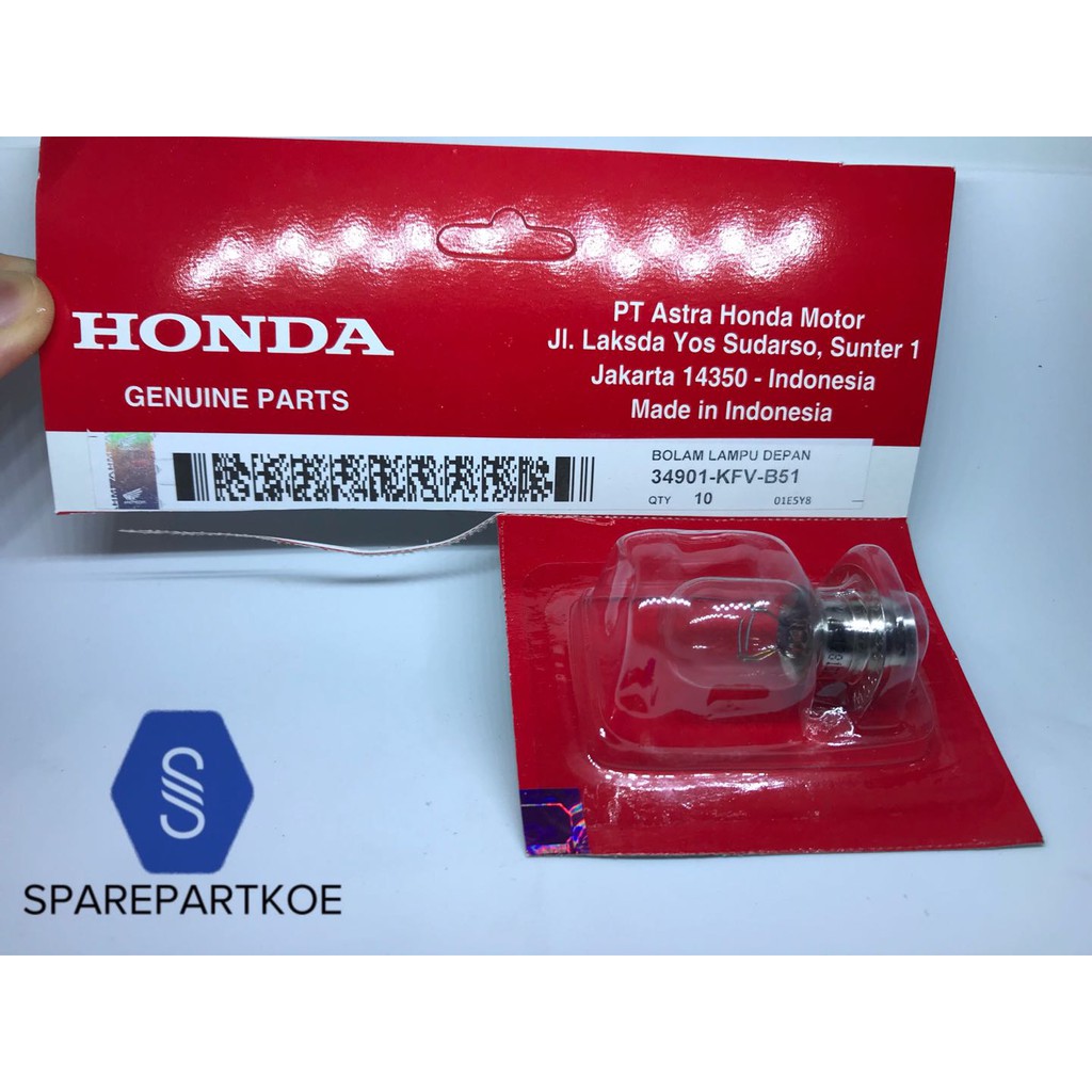 หลอดไฟหน้า 12V 25W Honda KFV HONDA Bulb 34901-KFV-B51