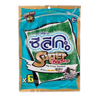 ซีลีโกะซูเปอร์บิ๊กไบท์สาหร่ายกรอบรสซอสญี่ปุ่น 13กรัม Seleco Super Big Bite Crispy Seaweed Japanese Sauce Flavor 13g.