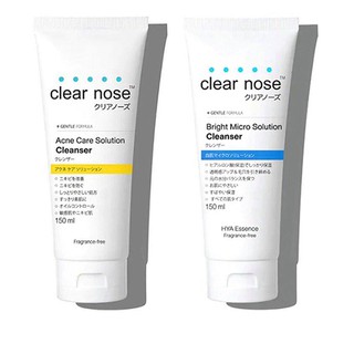 Clear Nose เคลียร์โนส แอคเน่ แคร์ โซลูชั่น คลีนเซอร์ / เคลียร์โนส ไบรท์ ไมโคร โซลูชั่น คลีนเซอร์ (150 มล.)