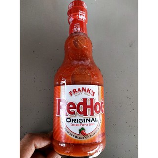 Franks Red Hot Original Cayenne Pepper Sauce ซอส พริกคาเยน แฟรงค์ เรดฮอต  354 มล.