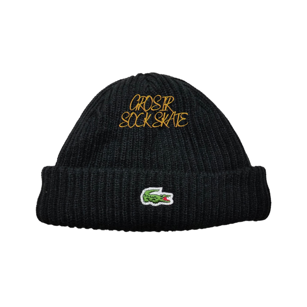 SHORT BEANIE HAT PREMIUM DISTRO BEANIE HAT สีดํา