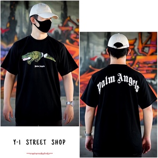 เสื้อยืด Palm angles จระเข้ สีดำ/เขียว/ขาว มีไซส์ S-3XL