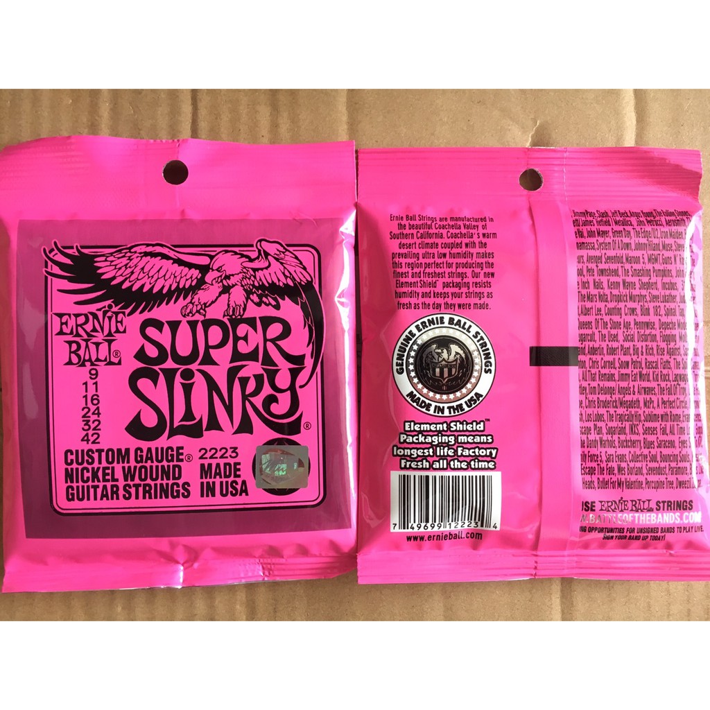 ERNIE BALL สายกีตาร์ไฟฟ้า เบอร์ 09 รุ่น Regular Slinky +ปิ๊ก 2 อัน