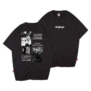 เสื้อยืดผ้าฝ้ายพิมพ์ลายขายดี เสื้อยืด ลาย Riot HUMAN CHAOS ALIVE ANGLE DISTRO สําหรับผู้ชาย ผู้หญิง ขายส่ง BLACK TEE LIF