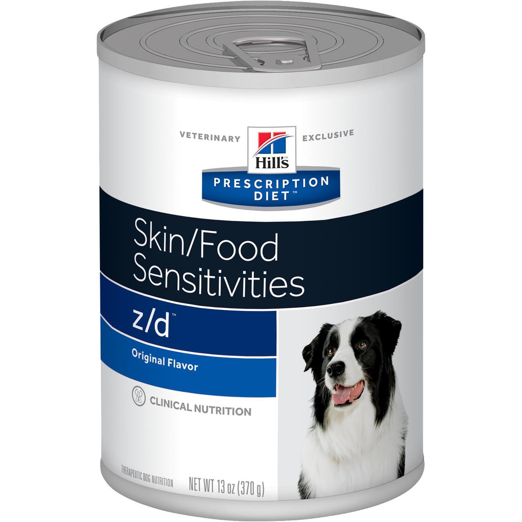Hill's Canine z/d allergy food can อาหารสุนัข อาหารสุนัขแพ้อาหาร แบบกระป๋อง 370 g