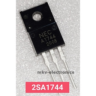 (1ตัว) A1744 , 2SA1744 , TRANSISTOR PNP 15A 100V TO-220FP (รหัสสินค้า M02897)