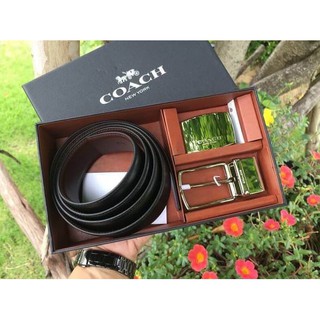 Coach เซทเข็มขัดชาย