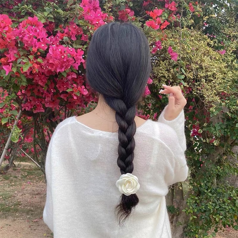 Voonne กิ๊บติดผม ลายดอกคามิเลีย ดอกกุหลาบ ปากจระเข้ สีขาว สไตล์เกาหลี สําหรับเจ้าสาว งานแต่งงาน