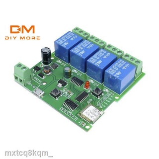 ✆DIYMORE Sonoff Ewelink โมดูลรีเลย์สวิตช์ควบคุม WiFi ไร้สาย DC 5V 7-32V 4 ช่องทาง พร้อมแอป