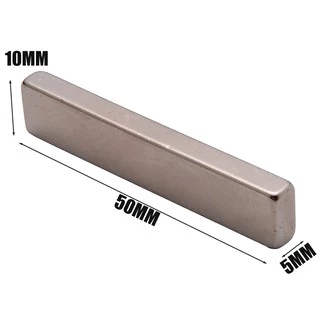 1/5ชิ้น แม่เหล็กแรงสูง 50x10x5มิล Neodymium Magnet 50x10x5mm แม่เหล็ก 50*10*5mm สี่เหลี่ยม แม่เหล็กติดตู้เย็น 50*10*5มิล