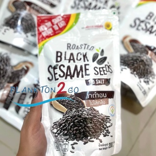 งาดำอบ ไม่ใส่เกลือ Black Sesame Flowerfood EXP 9-2022 ป้ายคิงเพาเวอร์