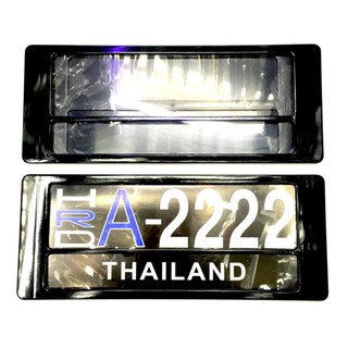 CAR กรอบป้ายทะเบียนกันน้ำรุ่นสั้น-สั้น (สีดำ)  #1127