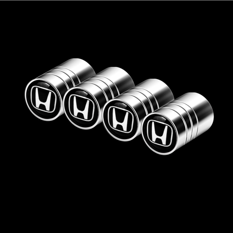 4pcs Auto ล้อยางวาล์ว Stem Caps สําหรับ Honda Civic City Accord CRV Hrv Jazz Gk5 รถอุปกรณ์เสริมเหมาะกับรถยนต์,รถบรรทุก,Vision รถจักรยานยนต์,