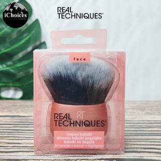 [Real Techniques] Angled Kabuki Brush, 1 Count #01962 แปรงแต่งหน้าคาบูกิ เหมาะสำหรับผลิตภัณฑ์แบบฝุ่น