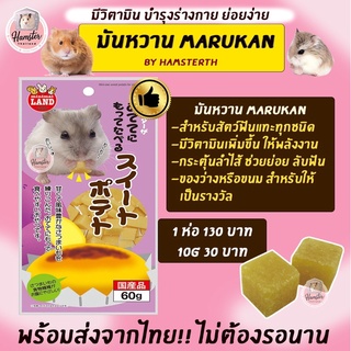 [Hamsterthailand] มันหวาน ขนมแฮมสเตอร์ Marukan ขนม อาหาร สำหรับสัตว์เลี้ยง แฮมสเตอร์ เม่นแคระ