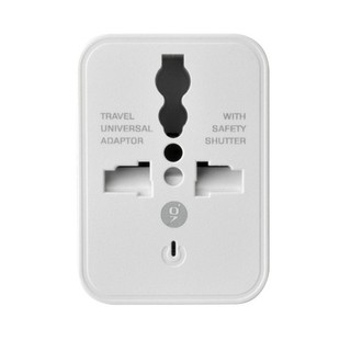 2 in 1 ปลั๊กแปลงพร้อม 2 พอร์ต USB สำหรับ ท่องเที่ยว เดินทางต่างประเทศ Universal Travel Adapter 2 USB Charger AC Power