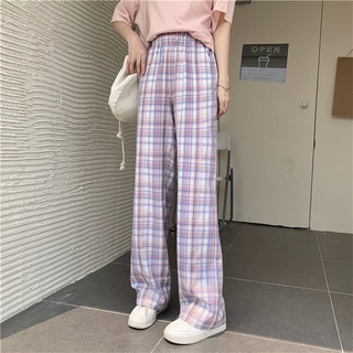 The new summer slim Korean style loose wide-leg pants wild straight leg casual pants women