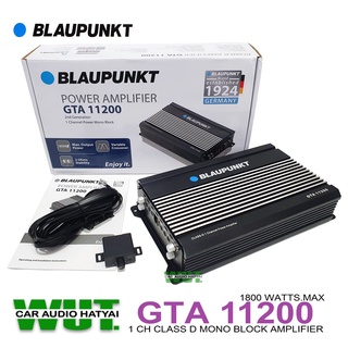 BLAUPUNKT เพาเวอร์แอมป์ ขับซับเบส  1ch คลาสดี Class D Mono Block 1800watts. Blaupunkt รุ่น GTA 11200