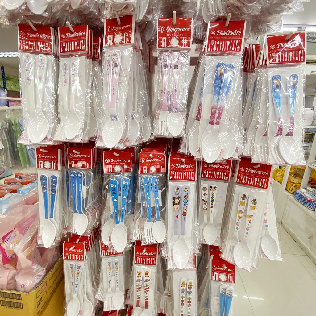 ชุดช้อนส้อม ช้อนเมลามีน ช้อนเด็ก ศรีไทยซุปเปอร์แวร์ Superware (ขายเป็นชิ้น/เลือกรหัสสินค้านะคะ)