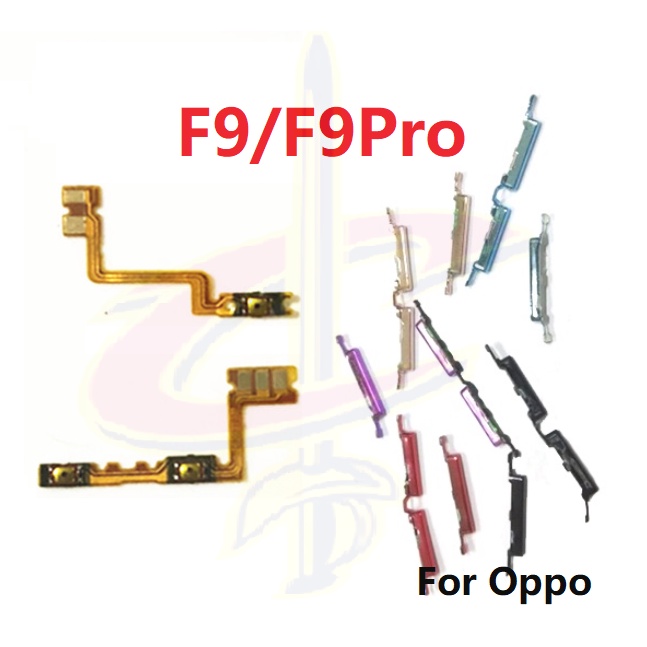 แพรสวิตช์ ปุ่มสวิทนอก ปุ่มเปิดปิด ปุ่มนอก สําหรับ oppo F9 Pro