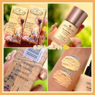 G45 รองพื้น จีน่าแกลม Gina Glam Double wear stay in matte foundation  รองพื้นเนื้อครีม รองพื้นน้ำ รองพื้นเจ้าหญิง