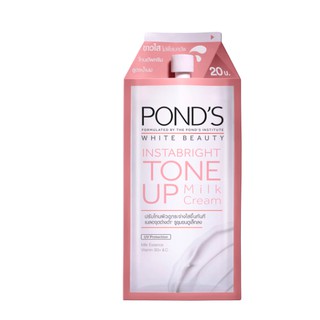 POND’S Instabright Tone Up Milk Cream ผิวขาวกระจ่างใสไม่ต้องพึ่งเมคอัพ แบบซองฝาหมุน