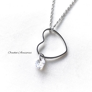 Heart blink necklace. (Korea item)