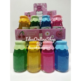 💥พร้อมส่ง💥สไลม์ Slime Crystal Mud สีใสมีกากเพชรวิ๊บวับไม่ติดมือ👍