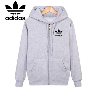 (พร้อมส่ง)ADIDAS เสื้อกันหนาวแขนยาว มีฮู้ด ทรงหลวม ขนาดใหญ่ M-5XL (45-115 กก.) แฟชั่นสําหรับผู้ชาย และผู้หญิง