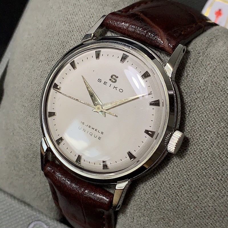 Vintage Seiko Unique S Mark นาฬิกาวินเทจไซโก้ยูนีค นาฬิกาเก่า นาฬิกาข้อมือไขลาน