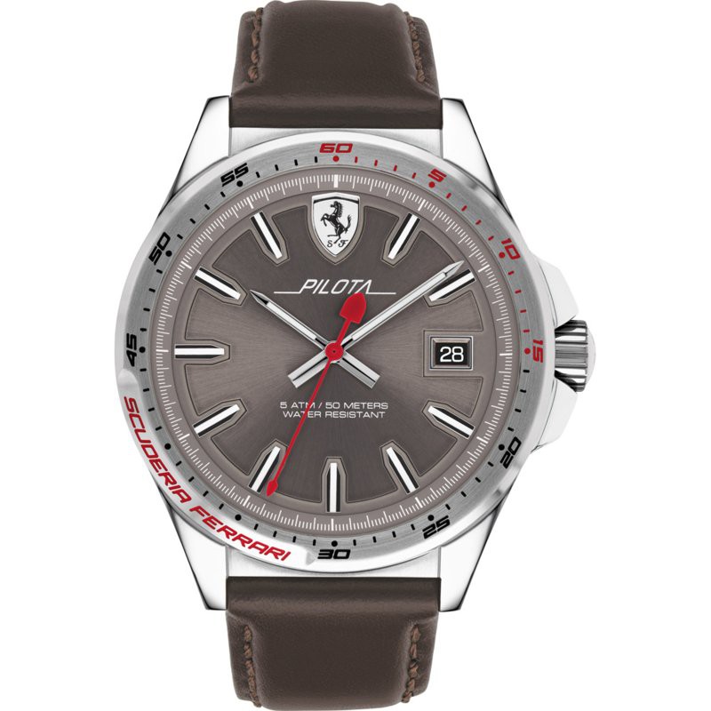 Scuderia Ferrari Analog Grey Dial Men's Watch SF0830488 นาฬิกาข้อมือผู้ชาย ฿ุ5,900 (ราคาเต็ม ฿9,900)