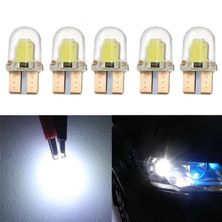 หลอดไฟ LED T 10 W 5 W COB SMD CANBUS Silica Bright สีขาว 10 ชิ้น