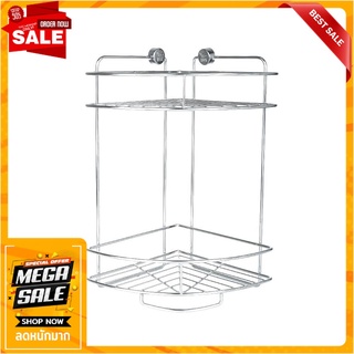 ชั้นเข้ามุมสเตเลส 2 ชั้น KECH LEAF ชั้นวางของในครัว CORNER RACK KECH LEAF 2-TIER