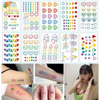 【COD Tangding】สติกเกอร์แทททู ติดร่างกาย แบบชั่วคราว หลายรูป 30 แผ่น