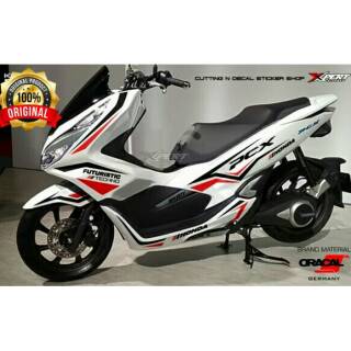 สติกเกอร์ตัด pcx สีขาว แดง ดํา ORACAL GERMANY STICKER