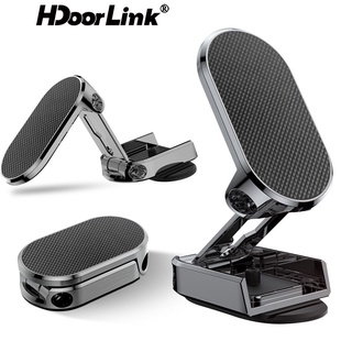 Hdoorlink ที่วางโทรศัพท์ในรถยนต์ แบบแม่เหล็ก ขาตั้งโทรศัพท์ พับได้ ขาตั้งทรงแถบ ขนาดเล็ก หมุนได้ สําหรับ Samsung Huawei