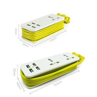 Travel socket US Plug Extension Socket Fast Charge With 4 USB Port Charger Extension Mobile Accessories