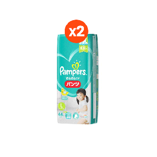 โปรโมชั่น : Pampers แพมเพิร์ส Baby Dry Tape  Pants ผ้าอ้อม แบบกางเกง M L XL สำหรับ ดช และ ดญ แพ็ค 2